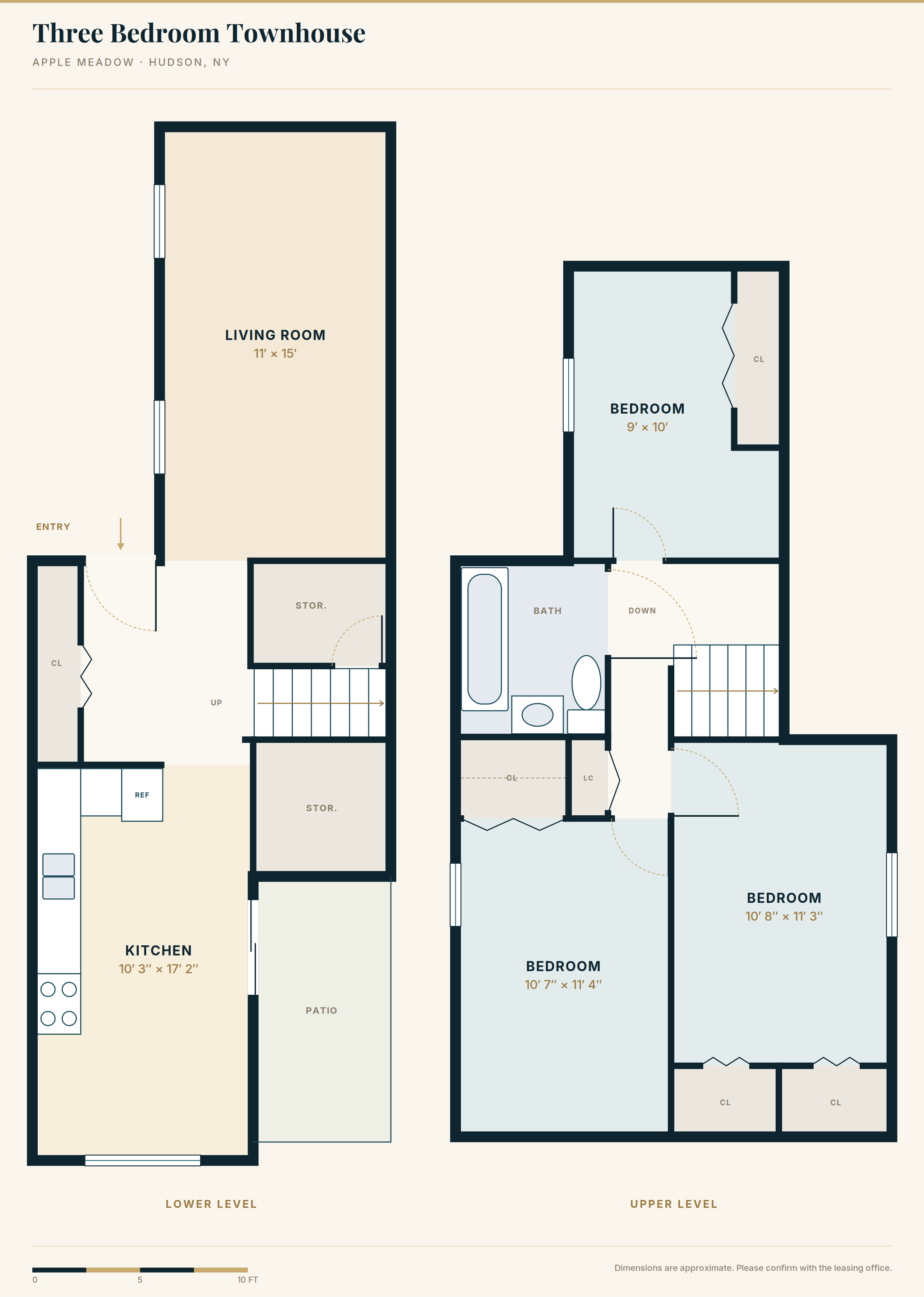 Apple Meadow 3 Bedroom Townhouse Floor Plan